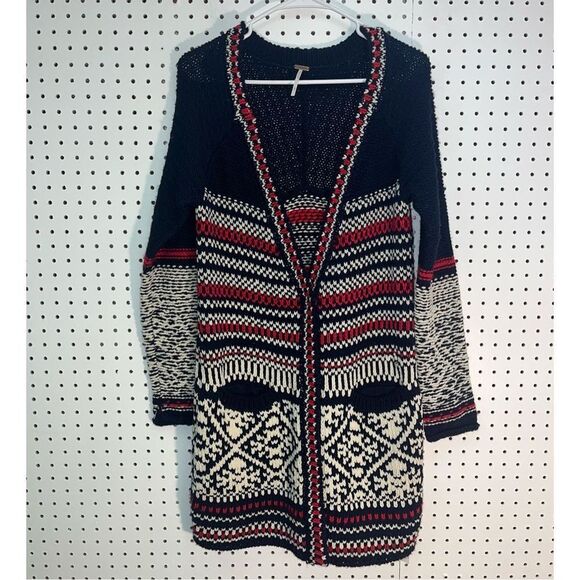 Free People Annabelle knit Nordic cardigan sweater - Picture 1 of 7